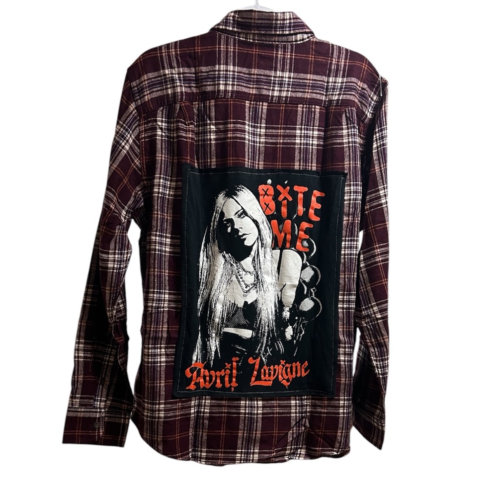 AVRIL LAVIGNE custom original ONE OF A KIND custom creation flannel by Rachelle